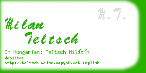 milan teltsch business card